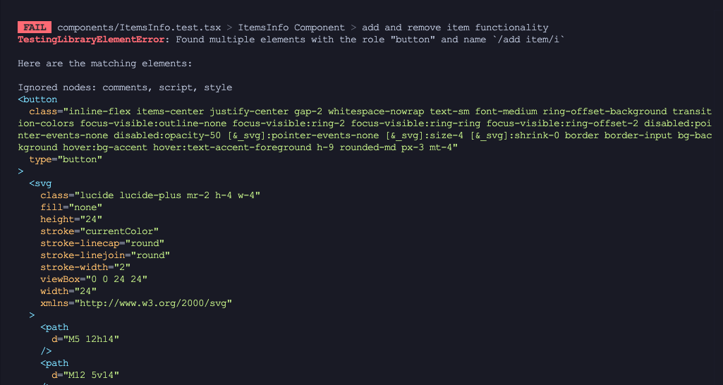 Found multiple elements Error in Vitest with React.js